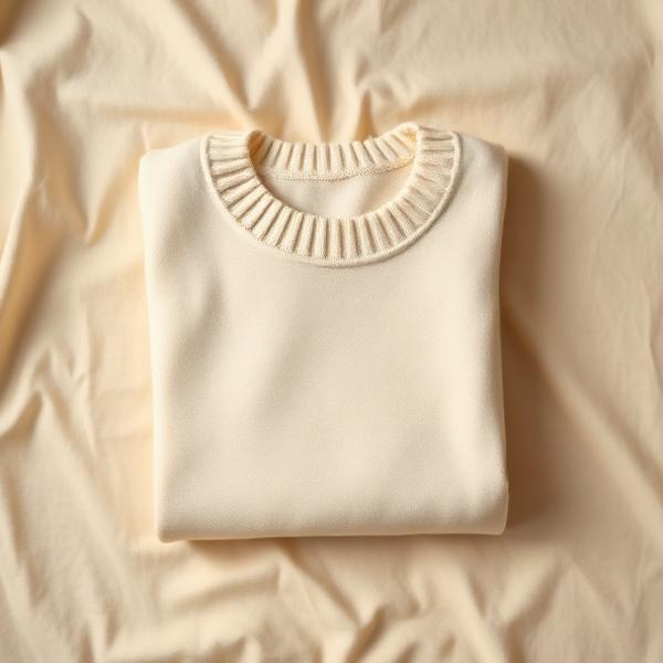 Ivory cashmere crew